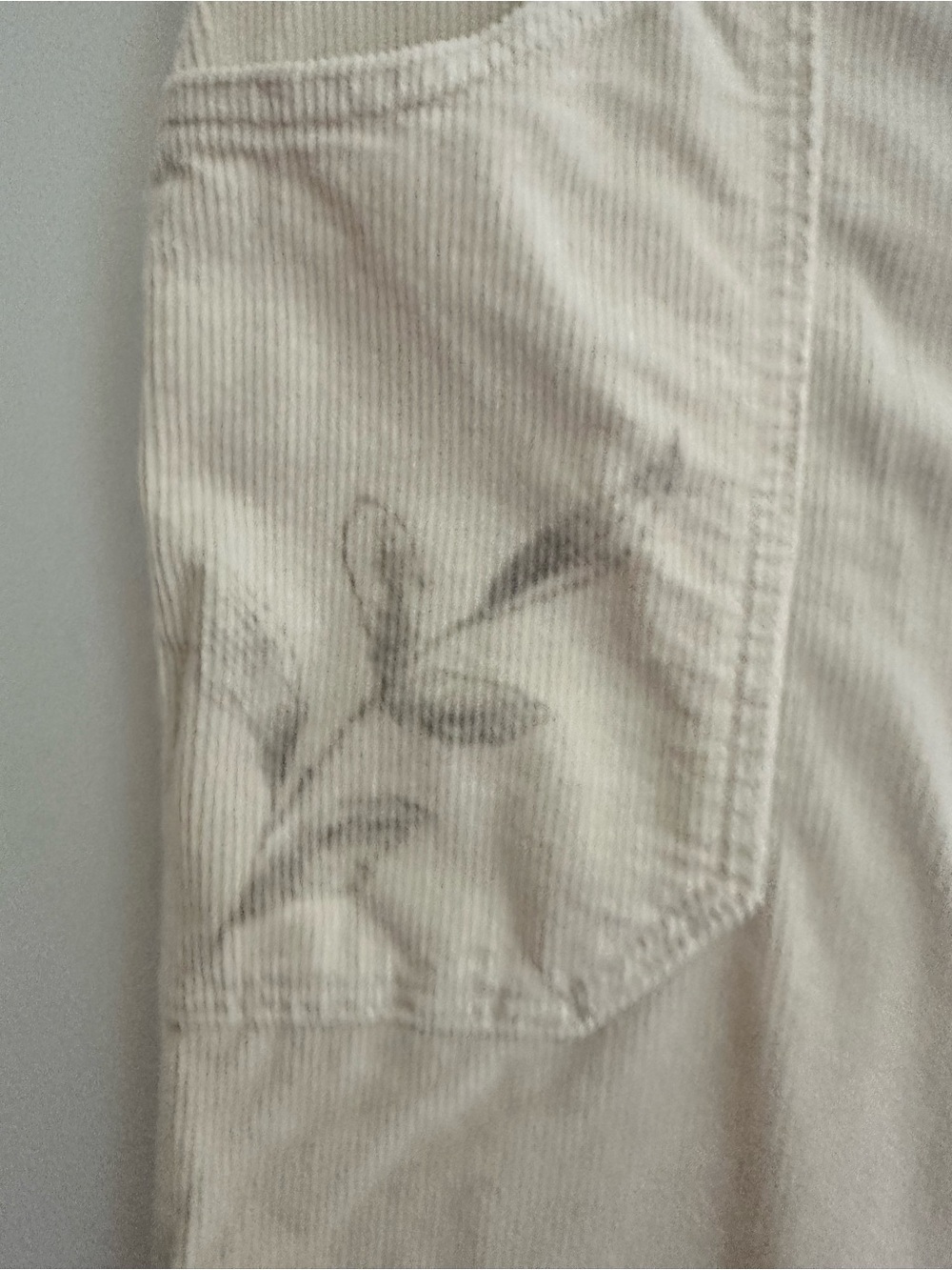 Pilcro (Anthropologie) Rylan Cream Wide-Leg Corduroy Flares - Picture 3 of 8